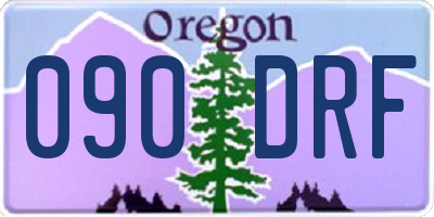 OR license plate 090DRF
