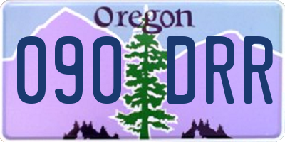 OR license plate 090DRR