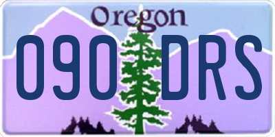 OR license plate 090DRS
