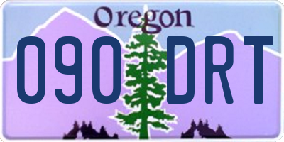 OR license plate 090DRT