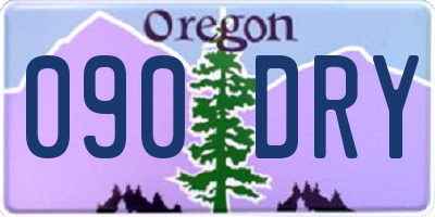 OR license plate 090DRY