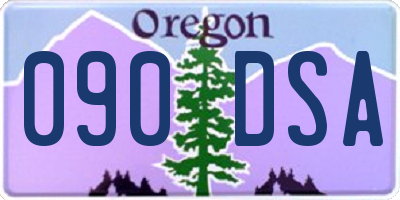 OR license plate 090DSA