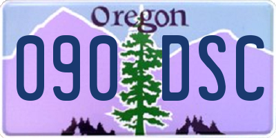 OR license plate 090DSC