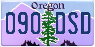 OR license plate 090DSD