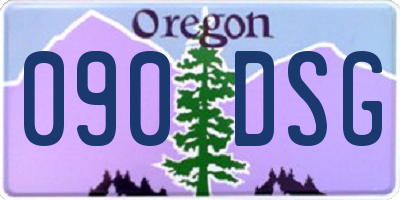 OR license plate 090DSG