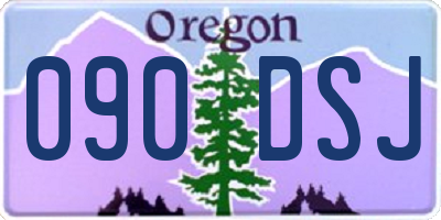 OR license plate 090DSJ