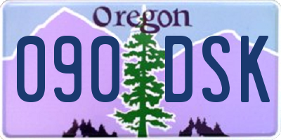 OR license plate 090DSK