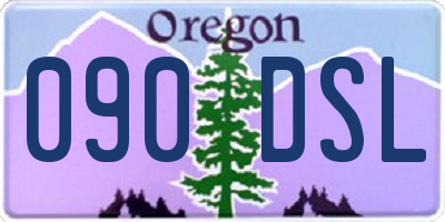 OR license plate 090DSL