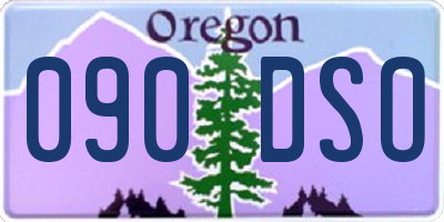 OR license plate 090DSO