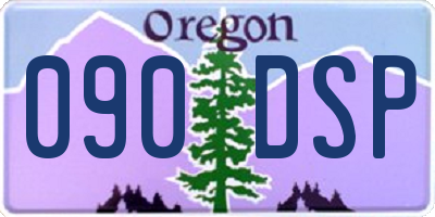 OR license plate 090DSP