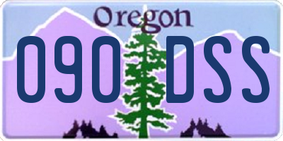 OR license plate 090DSS