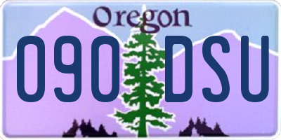 OR license plate 090DSU
