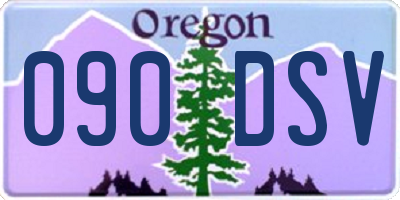 OR license plate 090DSV