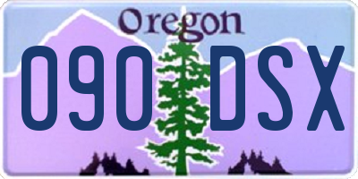 OR license plate 090DSX