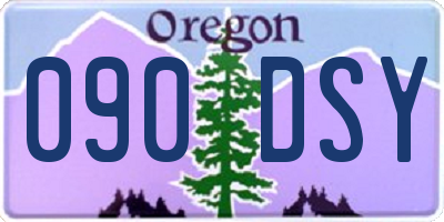 OR license plate 090DSY