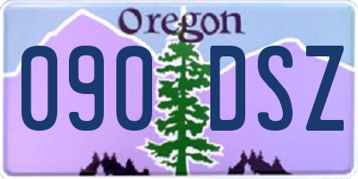 OR license plate 090DSZ