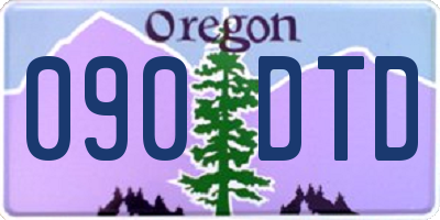 OR license plate 090DTD