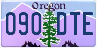 OR license plate 090DTE