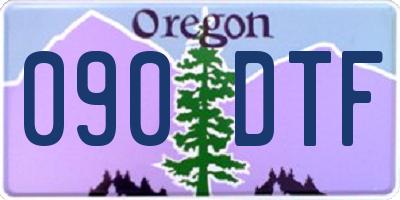 OR license plate 090DTF