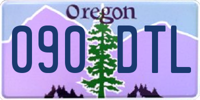 OR license plate 090DTL