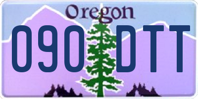 OR license plate 090DTT