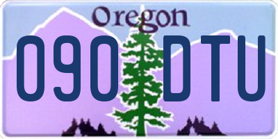 OR license plate 090DTU