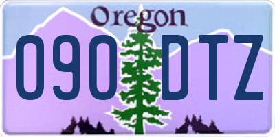 OR license plate 090DTZ