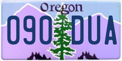 OR license plate 090DUA
