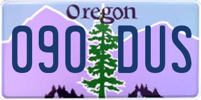 OR license plate 090DUS