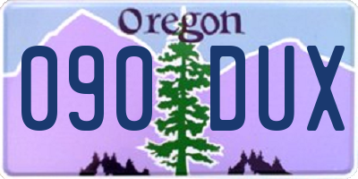 OR license plate 090DUX