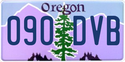 OR license plate 090DVB