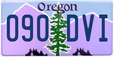 OR license plate 090DVI