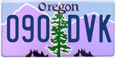 OR license plate 090DVK