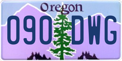OR license plate 090DWG