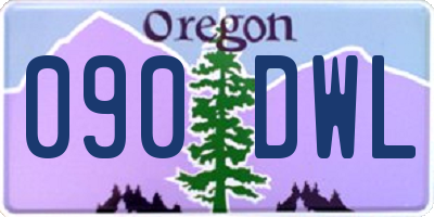 OR license plate 090DWL
