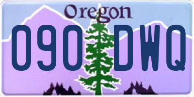 OR license plate 090DWQ