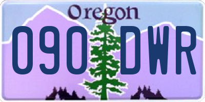OR license plate 090DWR