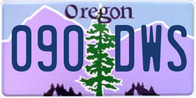 OR license plate 090DWS