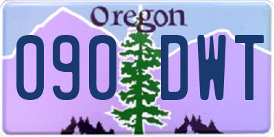 OR license plate 090DWT