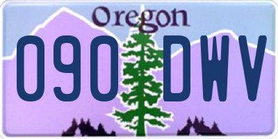 OR license plate 090DWV