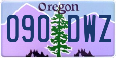 OR license plate 090DWZ