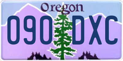 OR license plate 090DXC