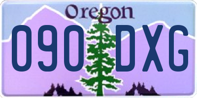 OR license plate 090DXG