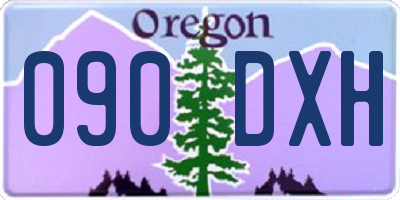 OR license plate 090DXH