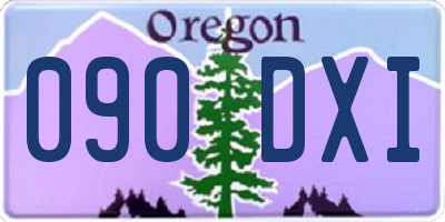 OR license plate 090DXI