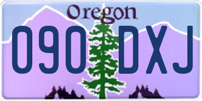 OR license plate 090DXJ