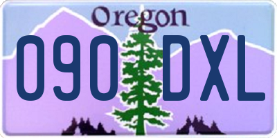OR license plate 090DXL