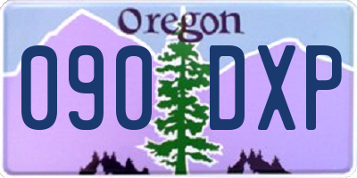 OR license plate 090DXP