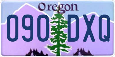 OR license plate 090DXQ