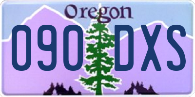 OR license plate 090DXS